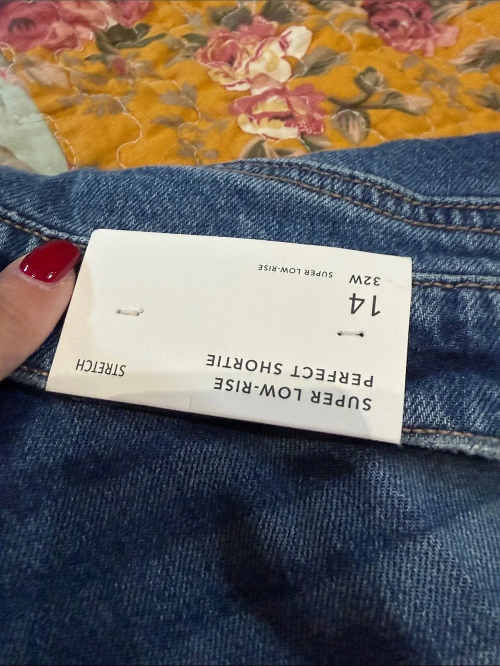 American Eagle Outfitters Distressed Blue Denim Cutoff Shorts